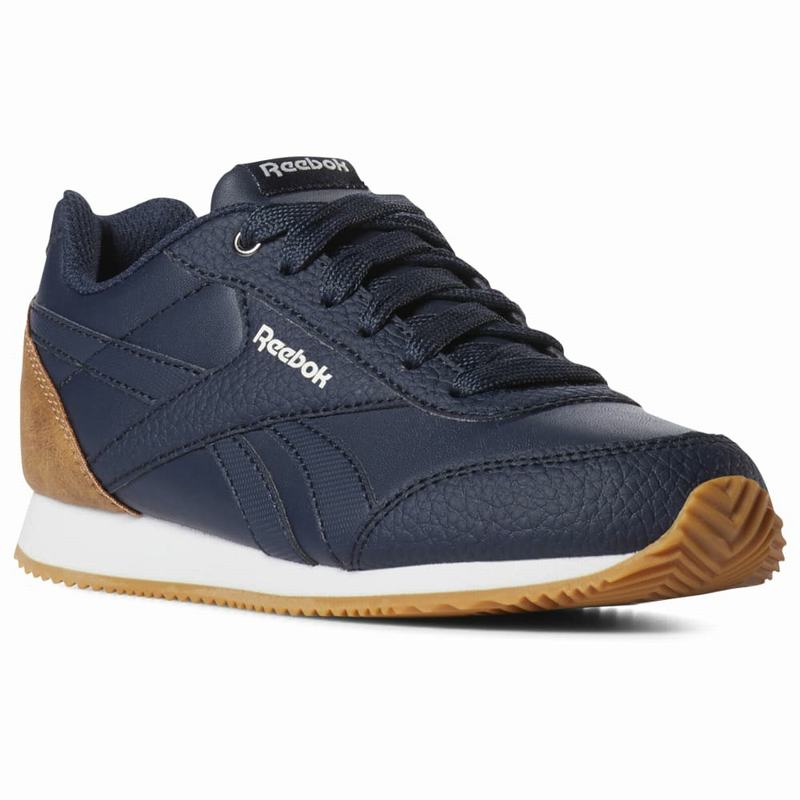 Reebok Royal Classic Jogger 2 Tenisky Chlapcenske - Námornícka Modrá/Hnede RX6438GL